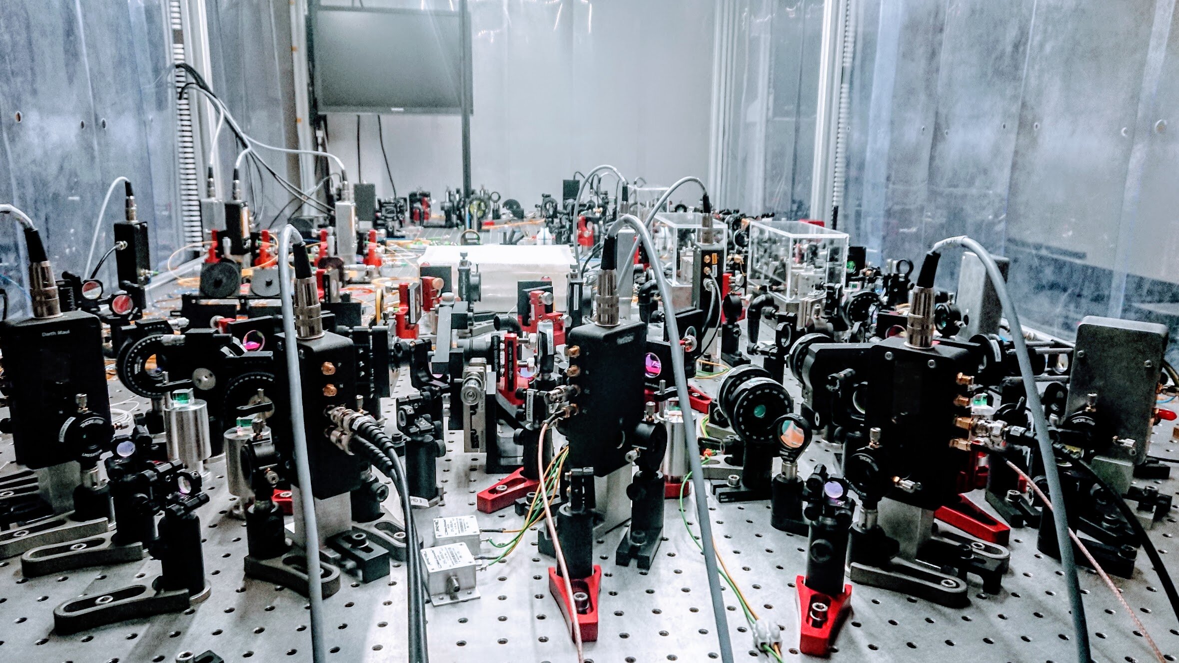 The quantum distributed sensing experimental setup used in the study. Credit: Jonas S. Neergaard-Nielsen.